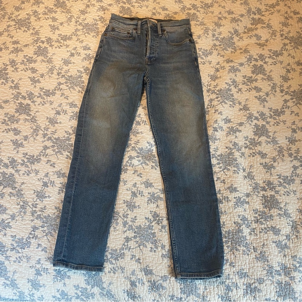 Re/Done Originals 90’s High-Rise Ankle Crop Worn Indigo Size 25